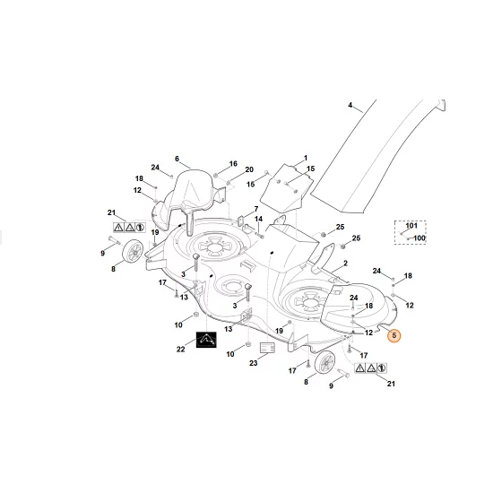 Stihl  Pokrywa ochronna, str. lewa 6170 706 0801